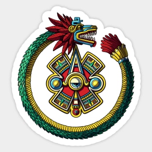 Aztec Serpent Ouroboros Sticker